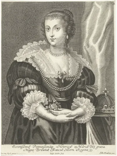 Portret van Henrietta Maria, echtgenote van Karl I van Engeland