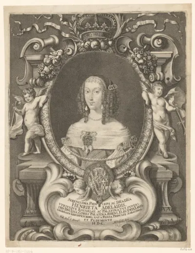Portret van Henriëtte Adelheid van Savoye, prinses van Beieren