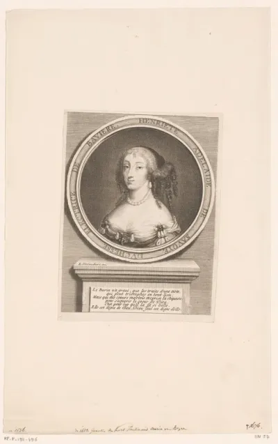 Portret van Henriëtte Adelheid van Savoye