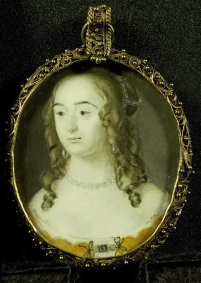 Portret van Henriette Marie (1626-51) van de Paltz, dochter van Frederik V, koning van Bohemen, bijgenaamd de 'Winterkoning'