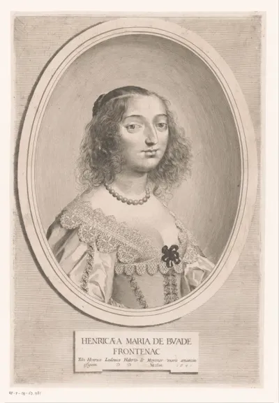 Portret van Henriette-Marie de Buade-Frontenac