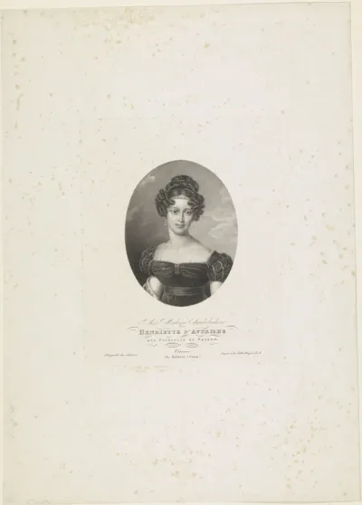 Portret van Henriëtte van Nassau-Weilburg
