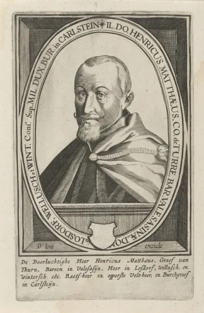 Portret van Henrik Matthias, graaf van Thurn