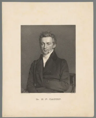 Portret van Henrik Nicolai Clausen