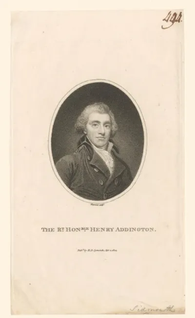 Portret van Henry Addington