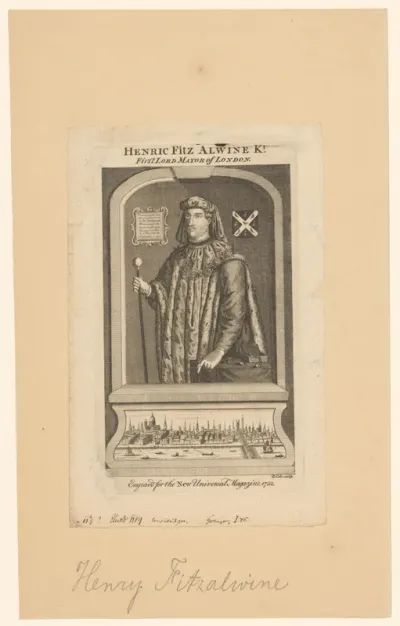 Portret van Henry Fitz-Ailwin de Londonestone