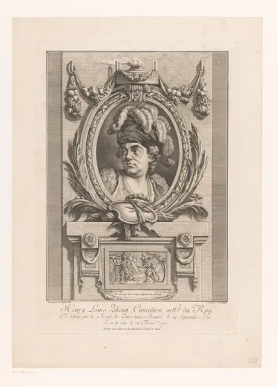 Portret van Henry Louis Zekain