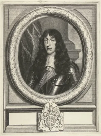 Portret van Henry Stuart in ovale omlijsting