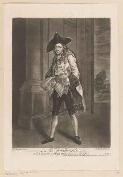 Portret van Henry Woodward als de heer uit Lethe