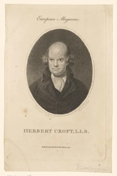 Portret van Herbert Croft