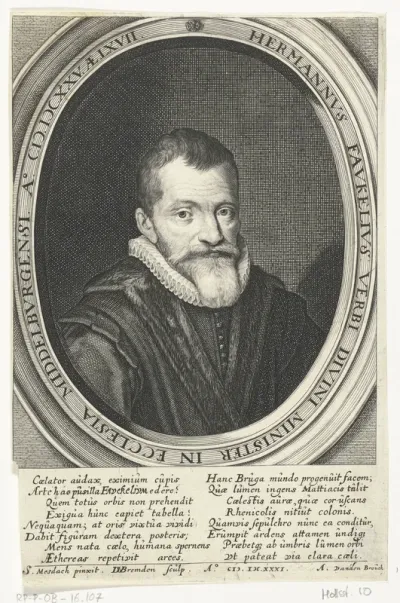 Portret van Herman Faukelius op 67-jarige leeftijd