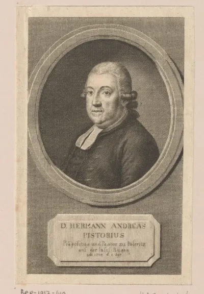 Portret van Hermann Andreas Pistorius