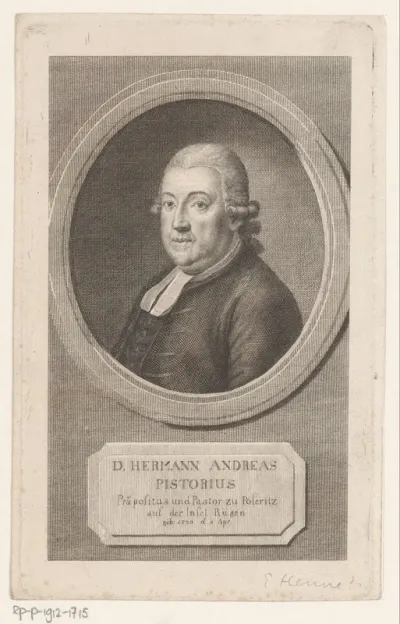 Portret van Hermann Andreas Pistorius