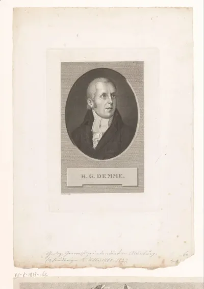 Portret van Hermann Christian Gottfried Demme