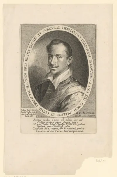 Portret van Hermann Christoph von Russworm