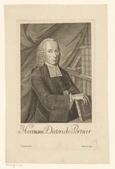 Portret van Hermann Dietrich Pörtner