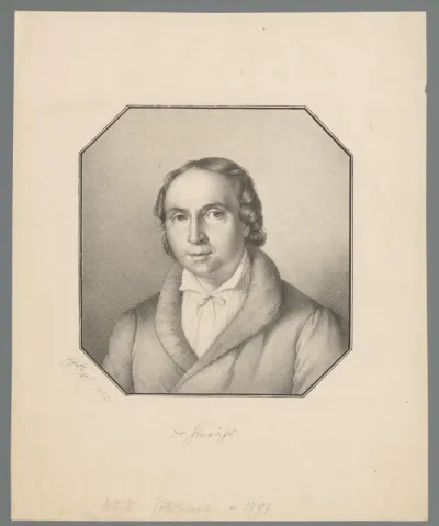 Portret van Hermann Friedrich Wilhelm Hinrichs