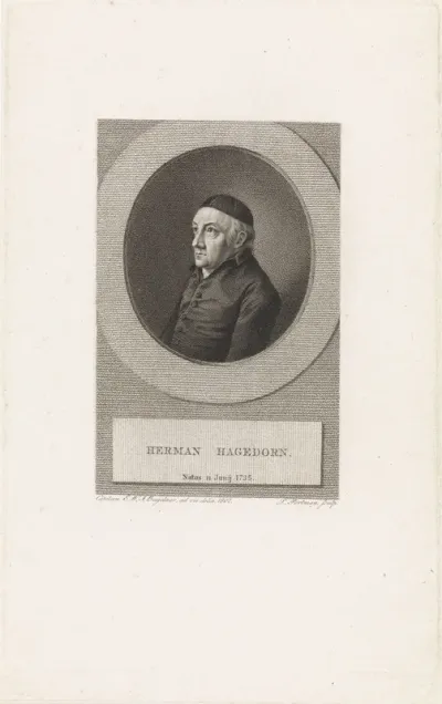 Portret van Hermann Hagedorn, koopman uit Bremen