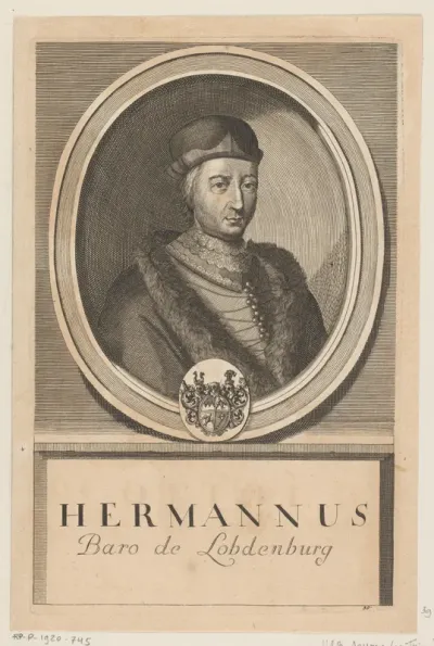 Portret van Hermann I von Lobdeburg, bisschop van Würzburg