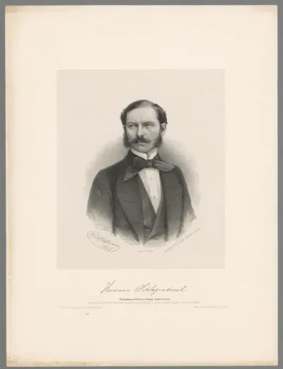 Portret van Hermann Schlagintweit