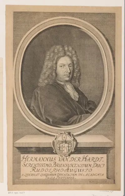 Portret van Hermann von der Hardt