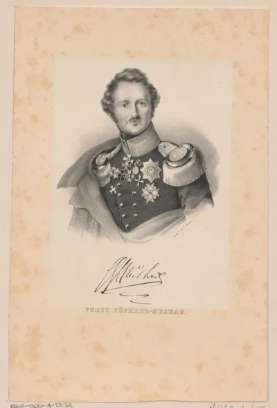 Portret van Hermann von Pückler-Muskau
