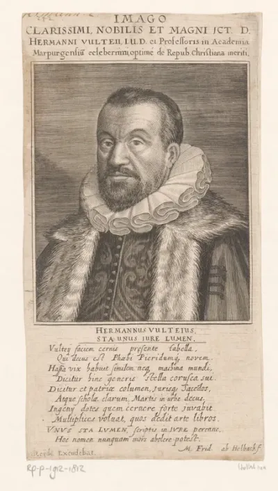 Portret van Hermann Vultejus