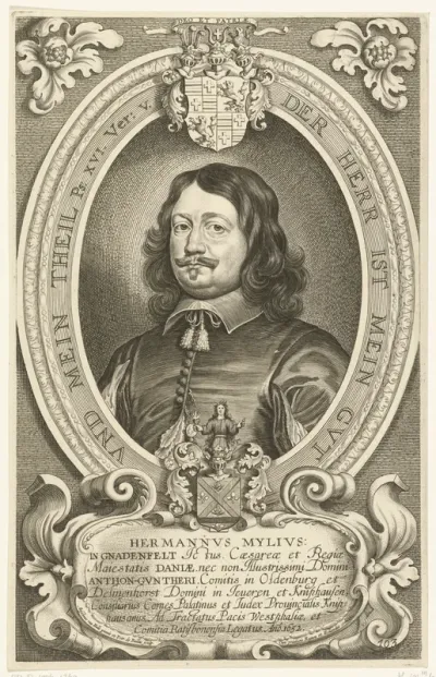 Portret van Hermannus Mylius von Gnadenfeld