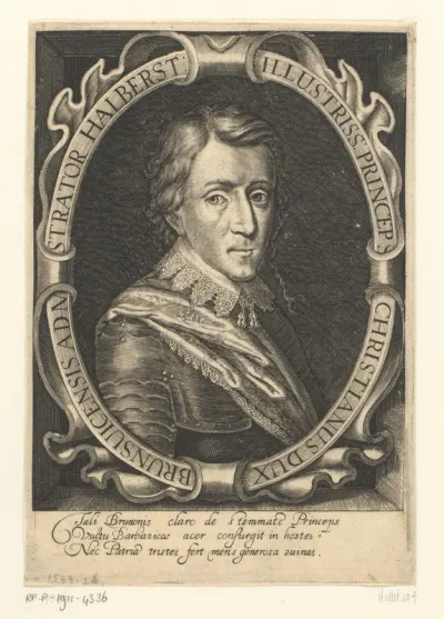 Portret van hertog Christiaan van Brunswijk-Wolfenbüttel
