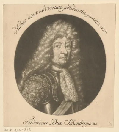 Portret van hertog Frederik van Schomberg