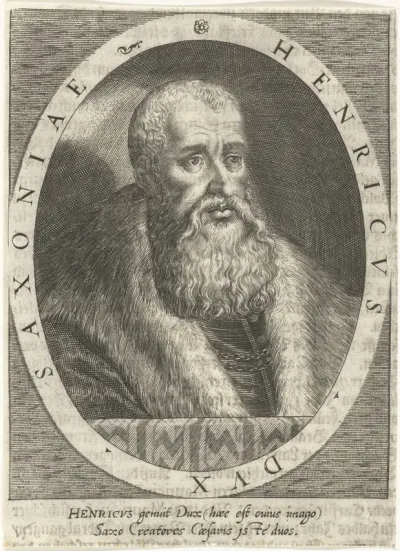 Portret van hertog Hendrik de Vrome van Saksen