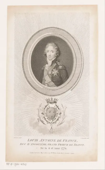 Portret van hertog Lodewijk Anton van Bourbon