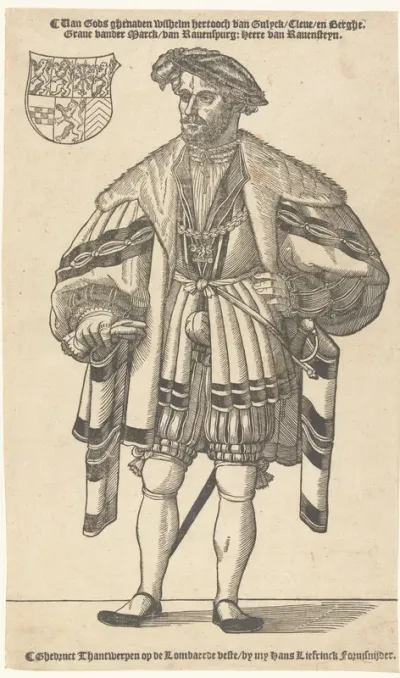 Portret van hertog Willem van Kleef, Gulik en Berg, graaf van Mark, heer van Ravenstein