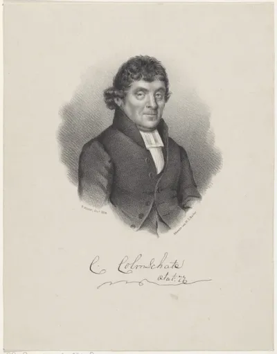 Portret van hervormd predikant C. Colmschate