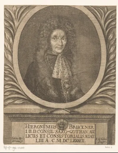 Portret van Hieronymus Brückner op 53-jarige leeftijd