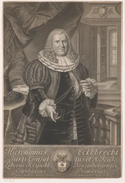 Portret van Hieronymus Eckebrecht