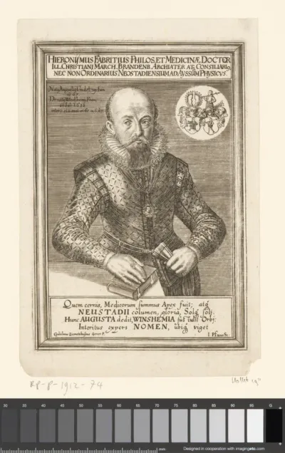 Portret van Hieronymus Fabricius