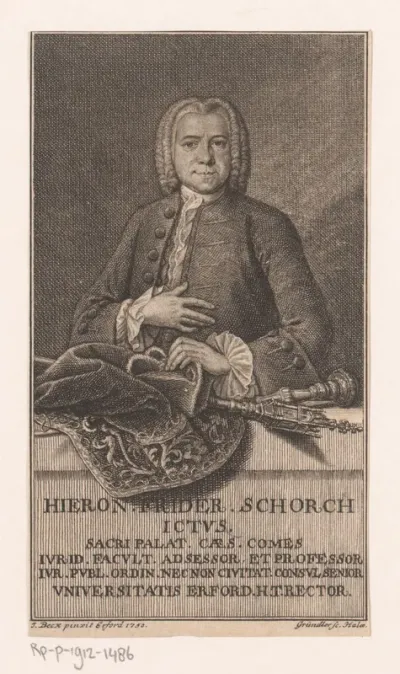Portret van Hieronymus Friedrich Schorch