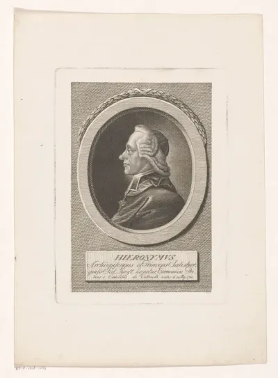 Portret van Hieronymus von Colloredo-Waldsee, aartsbisschop van Salzburg