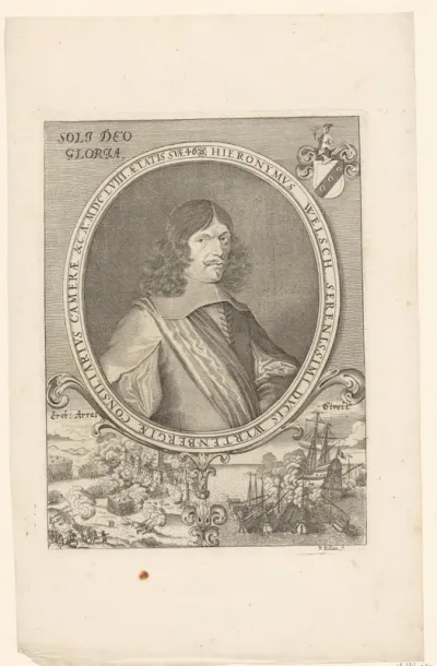 Portret van Hieronymus Welsch op 46-jarige leeftijd