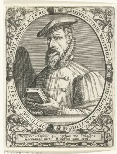 Portret van Hieronymus Wolf