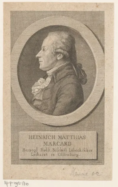Portret van Hinrich Matthias Marcard