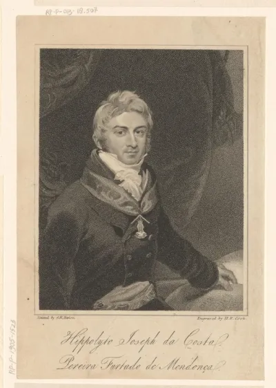 Portret van Hipólito da Costa