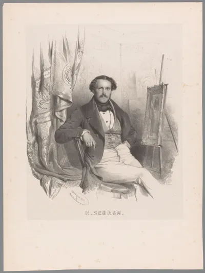 Portret van Hippolyte Victor Valentin Sebron