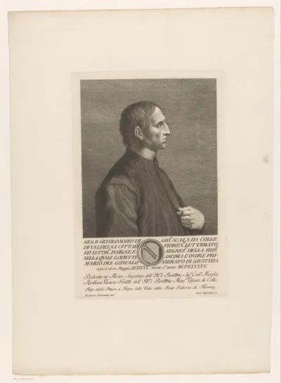Portret van historicus Bartolommeo Scala