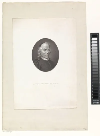 Portret van historicus en schrijver Ludovico Antonio Muratori