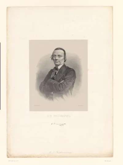Portret van historicus Nikolay Kostomarov