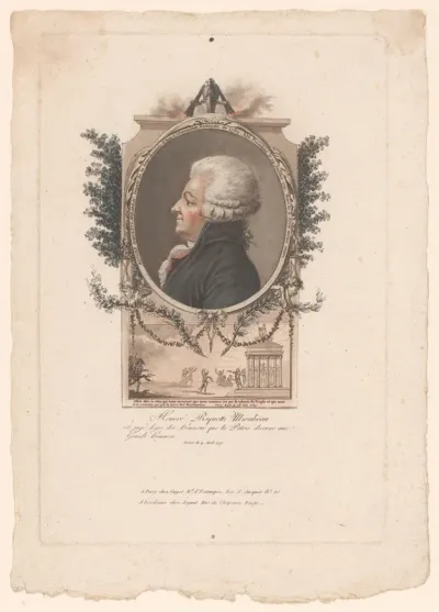 Portret van Honoré-Gabriel de Riqueti, comte de Mirabeau