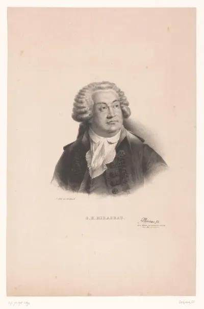 Portret van Honoré-Gabriel de Riqueti de Mirabeau