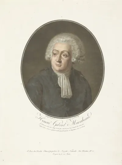 Portret van Honoré Gabriel Mirabeau
